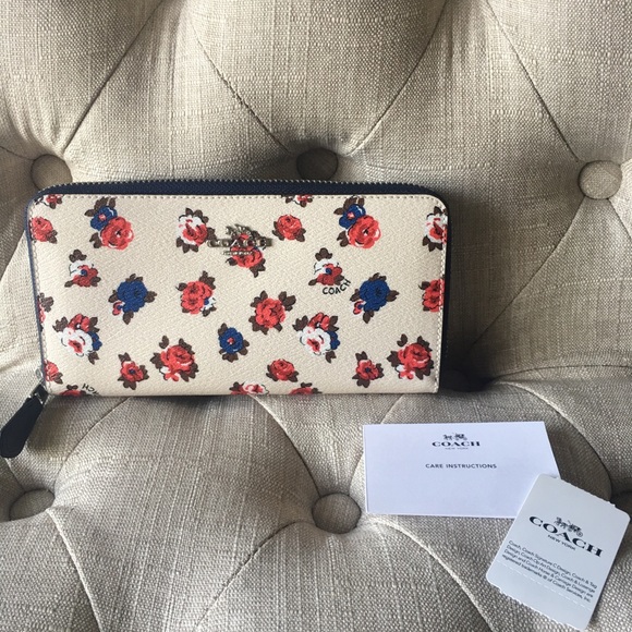 Coach Handbags - New Coach Tea Rose Accordion Zip Wallet Coach Handbags - New Coach Tea Rose Accordion Zip Wallet